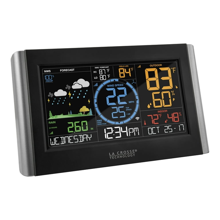 Explore Scientific CrystalVision Advanced Weather Station with LED Touch Keys WSH5002