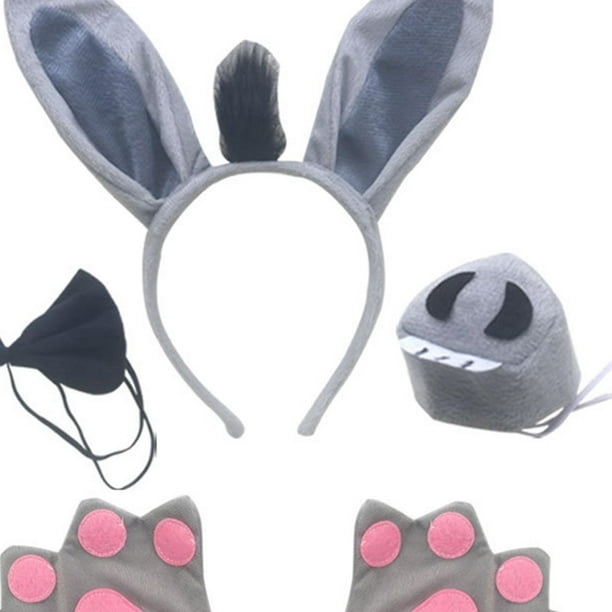 Disfraz De Conejo De Peluche Para Niños Y Niñas – Set De 4 Piezas Con Mono, Gorro, Guantes Y Patucos, Ideal Para Navidad