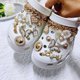 thumbnail image 4 of Accesorios para zapatos Hebilla para zapatos Juego de cadena de diamantes de imitación de metal con perlas Hebilla decorativa con forma de flor para zapatos, 4 of 6