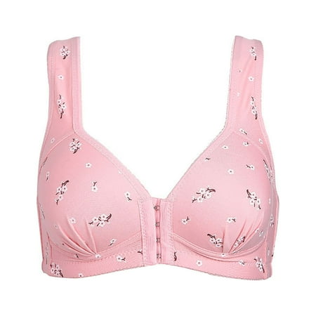 

TIANEK No Pad Bralette for Female Fashion Plus Size Strap Comfortable Full Coverage Everyday Underwear Clearance