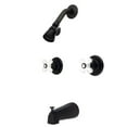 thumbnail image 2 of Kingston Brass KB245PX Two Handle Tub & Shower Faucet, 2 of 2