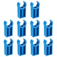thumbnail image 1 of Unique Bargains PVC Pipe Clamps Clips, 20 Pack for 20mm(3/4') OD Hose Hanger Support, Blue, 1 of 5