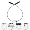 thumbnail image 2 of Shisuyan Eyeglasses Lanyard Silicone Steel Wire Rope 1Pcs 13.8x0.4In, 2 of 8