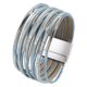 thumbnail image 4 of Pulsera para mujer Premium Fashion Fácil de usar Regalo con cierre magnético Versátil Azul claro, 4 of 9