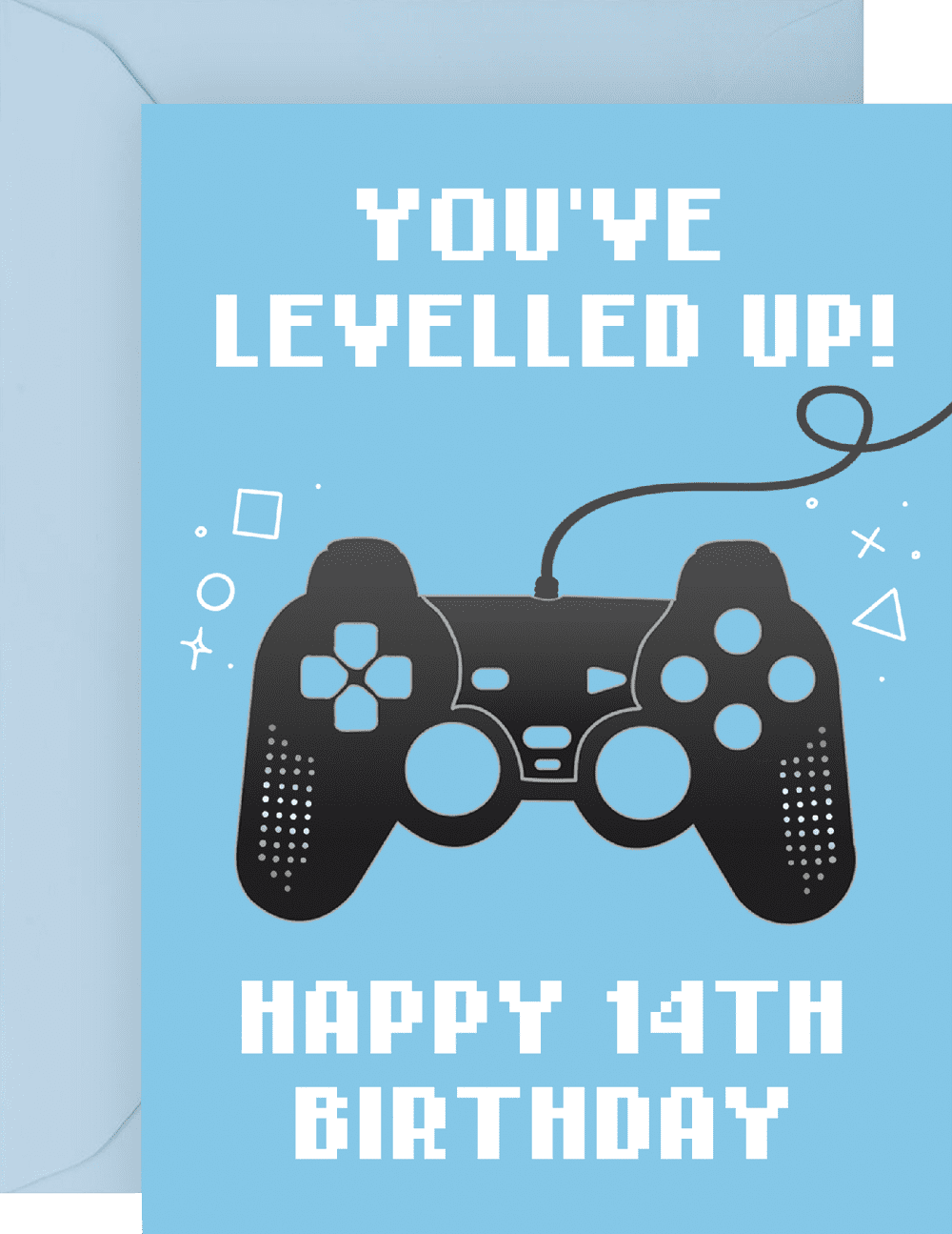 Fun 14th Birthday Card For Boys Youve Levelled Up Happy