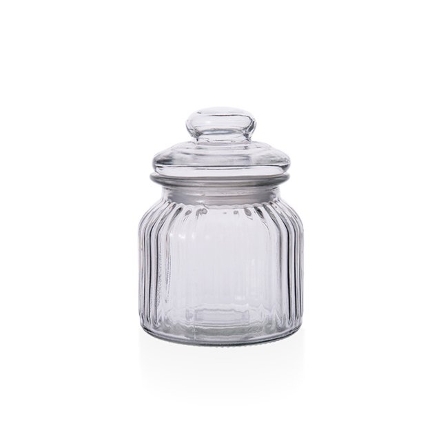 Yuarrent Frasco de almacenamiento de alimentos de vidrio de 2 piezas Frascos de botella de contenedor sellado con tapa Organizadores de utensilios de cocina 230ml Yuarrent HA063657-01