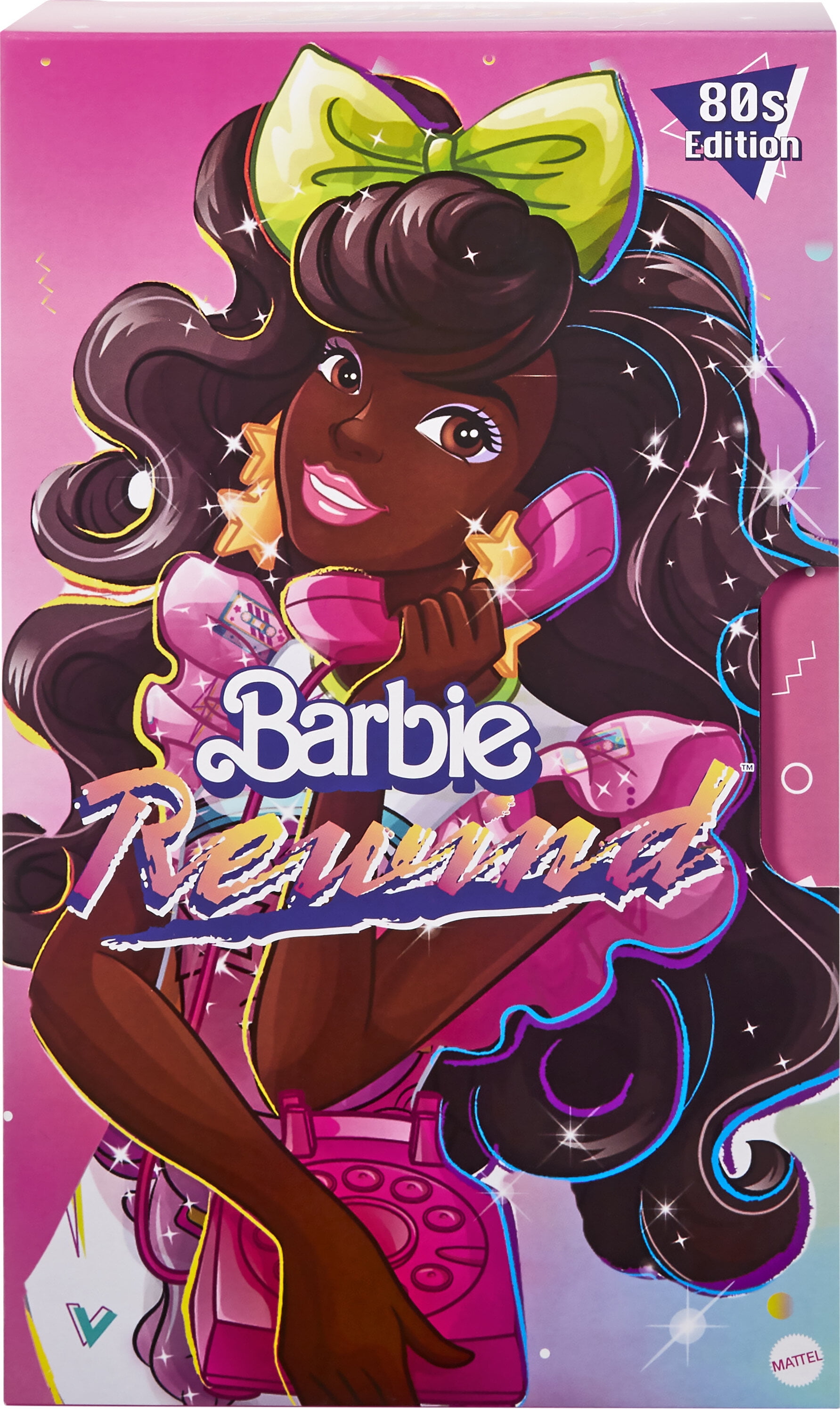 Barbie Doll, Curly Black Hair, 80s Slumber Party, Barbie Rewind