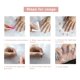 thumbnail image 5 of Uñas postizas con punta de prensa corta, uñas postizas de almendra de cobertura completa con diseño de purpurina, uñas brillantes para mujeres y niñas, 24 piezas, 5 of 5