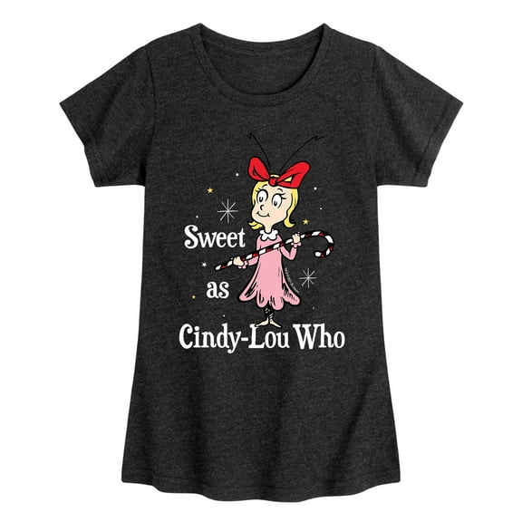 Dr. Seuss - The Grinch Sweet As Cindy Lou Who - Toddler And Youth Girls Short Sleeve Graphic T-Shirt