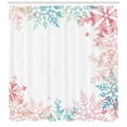thumbnail image 3 of Ambesonne Winter Shower Curtain, Winter Inspired Pastel, 69"Wx84"L, Coral Blue Pale Green, 3 of 3