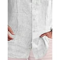 thumbnail image 4 of Gvmfive Mens Casual Shirts Long Sleeve Solid Top Shirt, 4 of 5