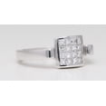 thumbnail image 2 of 18k White Gold Princess Invisible Set Diamond Modern classic ring (0.62 Ct G VS Clarity), 2 of 4