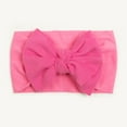 thumbnail image 2 of Xfvqtps Baby Infant Newborn Headbands Knit Bowknot Cute Kawaii Elastic Stretch Solid Color Sweet Princess Soft Acrylic Hair Accessories Hot Pink, 2 of 2