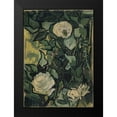 thumbnail image 2 of van Gogh, Vincent 11x14 Black Modern Framed Museum Art Print Titled - Roses, 2 of 5