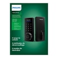 thumbnail image 3 of Philips Home Access 1000 Series Satin Nickel Single Cylinder Electronic Deadbolt with Lighted Keypad Touchscreen, Fingerprint Scanner and KEY access, 3 of 3