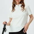 thumbnail image 6 of Yievot Unisex T-Shirt Slim Fit Quarter Zip Short Sleeve Shirts for Women Men Moisture Wicking Quick Dry Workout Tees, 6 of 6