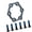 4mm with screws, variant on Electric Scooter Brake Disk Bike Disc Brake Rotor Aluminium Alloy 6 Hole Brake Disc With 6 Screws Easy to Install