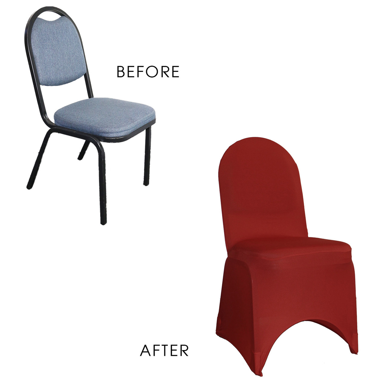Your Chair Covers - Spandex Folding Chair Cover Red for Wedding, Party, Birthday, Patio, etc. - image 5 of 5