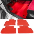 thumbnail image 2 of Ikon Motorsports Floor Mat Compatible With 2022-2025 Honda Civic & 2023-2025 Acura Integra Factory Fitment Red Nylon Front & Rear Car Floor Mats Liner Carpets Replacement 4PCS, 2 of 7