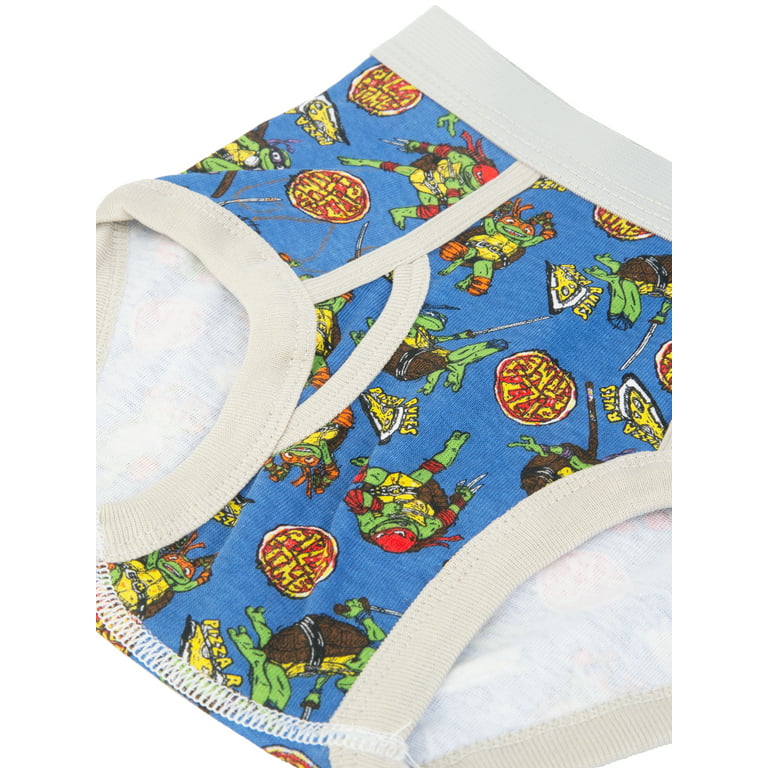Boys Teenage Mutant Ninja Turtles 5 Pack Character Underwear, Size 4-6