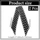 thumbnail image 2 of 2 pañuelos de cuello de lunares blancos y negros para mujer, de satén de seda, para bolso, largos y finos, de seda, para la cabeza., 2 of 7