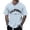 Light Blue, variant on NinXxx Men's Oversized City Print Crew Neck Loose Casual Sports Tee White XXXXXL