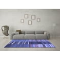 thumbnail image 3 of Ahgly Company Indoor Square Southwestern Blue Country Area Rugs, 6' Square, 3 of 4