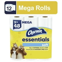 Charmin Toilet Paper Essentials Soft , 12 Mega Roll