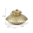 thumbnail image 2 of Swadeshi Desire Metallic Jali Golden Pot Degchi T Light - Elegance in Golden Glow, 2 of 4