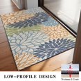 thumbnail image 3 of Blue Floral and Petal Pattern Door Rugs,Washable Non Slip Door Mats Indoor,Decorative Door Mats,Entry Mat Indoor for Entrance,Bedroom,Kitchen,Bathroom,20"x32", 3 of 6
