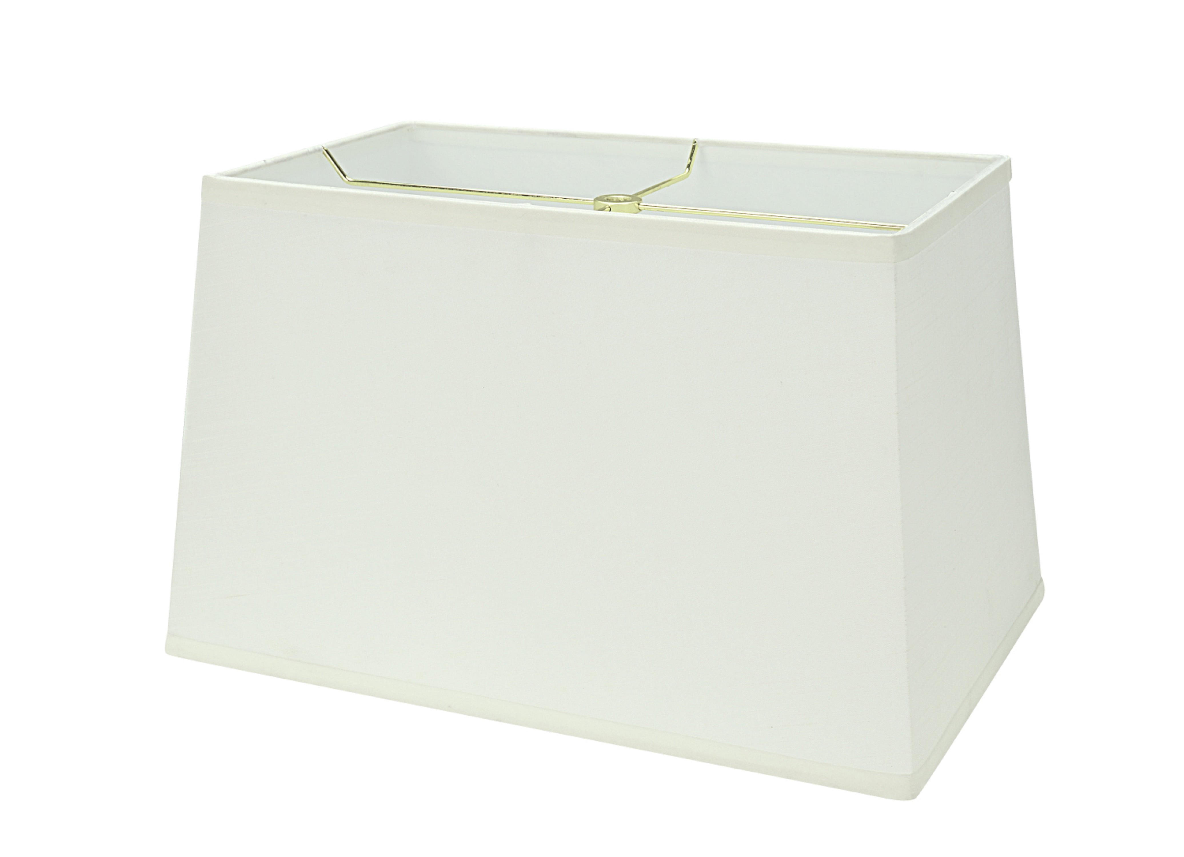 Aspen Creative 36023 Transitional Rectangle Hardback Shape Spider Construction Lamp Shade in Off White, 10" + 16" wide, (8" + 14") x (10" + 16")&nbsp; x 10"
