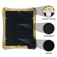 thumbnail image 3 of REGALWOVEN Plated Picture Frame with Crystal for Wedding Shiny with Clear Glass Photo Frames for Tabletop Decor Gold and White 7x10, 3 of 6