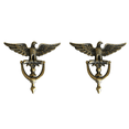 thumbnail image 1 of 2X Poignée de Porte Antique Tête d'Aigle pour Porte d'Entrée Décoration Maison Poignée de Meuble Matériel de Frappe, 1 of 7