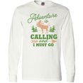 thumbnail image 3 of Inktastic Vintage Adventure is Calling and I Must Go with Moose Long Sleeve T-Shirt, 3 of 5