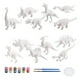 thumbnail image 2 of Kit de pintura de dinosaurios de bricolaje | 12 figuras de dinosaurios de yeso | Set de Artes y Oficios | Incluye pinturas y rotuladores | Moldes de yeso blanco | Suministros creativos de dibujo y, 2 of 7