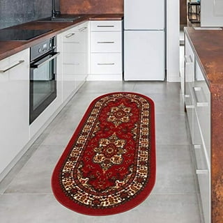 Antep Rugs Alfombras Oriental Traditional 3x5 Non-Skid (Non-Slip) Low  Profile Pile Rubber Backing Indoor Area Rugs (Beige, 3' x 5')