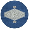 thumbnail image 2 of Addison Rugs Chantille Indoor/Outdoor Traditional Vintage Navy Washable Round Rug, 8' x 8', 2 of 6