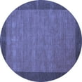thumbnail image 1 of Ahgly Company Indoor Round Abstract Blue Contemporary Area Rugs, 7' Round, 1 of 4