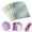 Green, variant on Plastic Folders with Swing Clip, Report Covers for A4 and Letter Size Paper, 5 Pack Presentation Binder for School Business, 30 Sheet Capacity/Pack, Purple