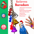 thumbnail image 6 of 1107 Christmas Jingle Bells Small Durable Tug and Pull Parrot Cage Toy Pet, 6 of 7