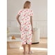 thumbnail image 2 of Conjunto de pijama Ekouaer - Pantalones capri de manga corta con estampado floral, 2 of 6