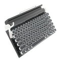 thumbnail image 1 of Clavier de Jeu Mécanique, Clavier Étanche 83 Touches avec Éclairage RVB, Clavier Style Machine à Écrire Rétro avec Capuchons de Touches Ronds, pour PC Portable Tablette Téléphone, 1 of 7