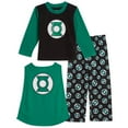 thumbnail image 1 of DC Comics Justice League Green Lantern Little Boys Pajama Shirt Pants and Cape 3 Piece Set Toddler to Little Kid, 1 of 5
