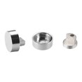 thumbnail image 3 of Unique Bargains Miroir Clips - Zinc Alliage Verre Clips Pinces Support Forme Ronde pour 6-7mm Miroir Épais, 2 Pcs, 3 of 3