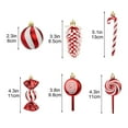 thumbnail image 3 of YHAJDS 15PCS Christmas Ball Ornaments 1.57/3.15in Shatterproof Xmas Bulbs Christmas Ornaments Set Xmas Tree Balls Hanging Balls for Wedding Holiday Halloween Party Decor Christmas Wreath Ornaments, 3 of 5