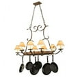 thumbnail image 3 of MEYDA 135409 54 in. L Laramie 8 Light Hand Forged Pot Rack, 3 of 5