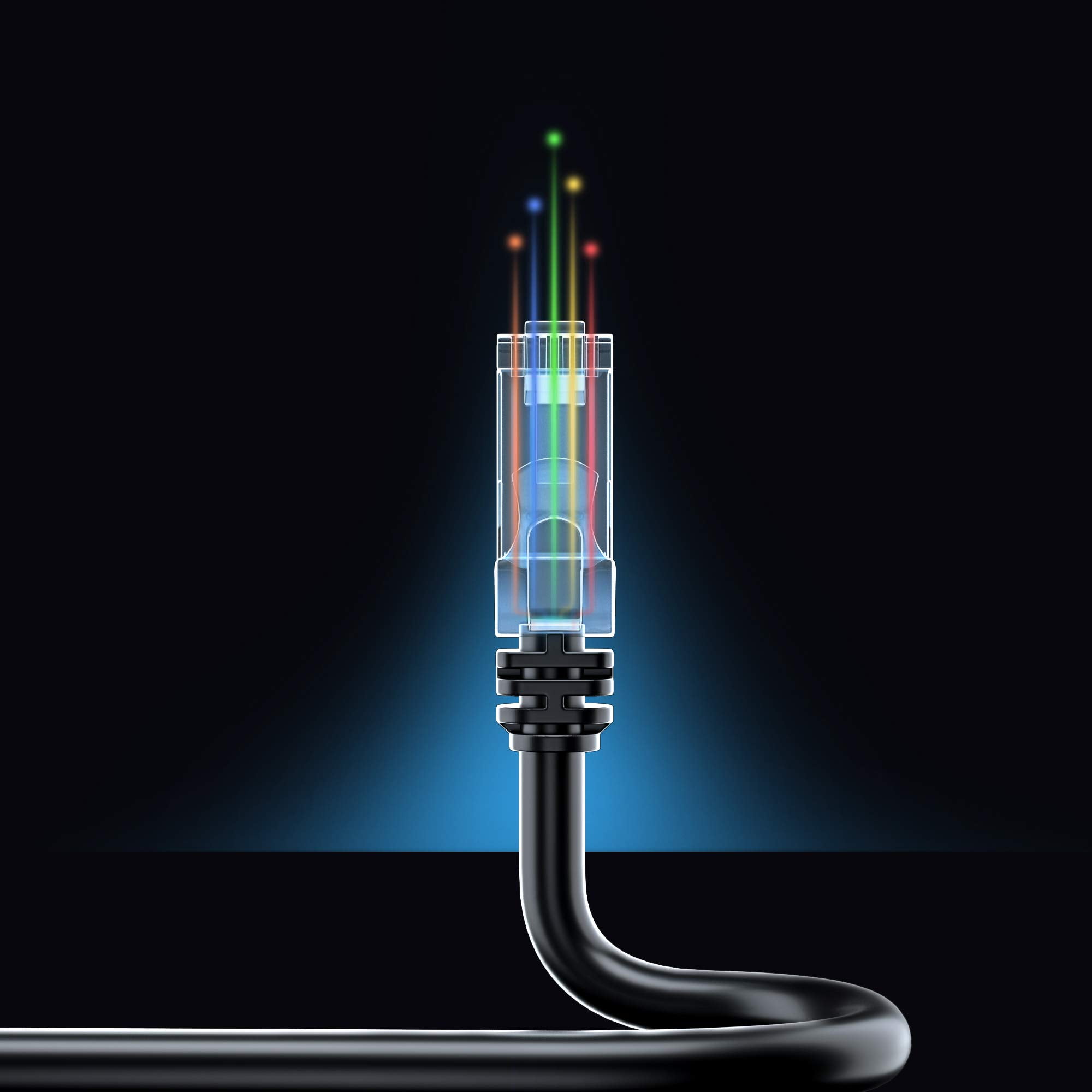 Maximm Black Cat 7 Ethernet Cable 100 ft High Speed, Black Ethernet Cable, F/FTP, 100 ft Ethernet Cable, Cat7 Ethernet Cable, 100ft Ethernet Cord, High Speed