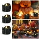 thumbnail image 5 of 12 velas de té negras con luces LED brillantes para fiestas temáticas y bodas. Destello blanco cálido, 5 of 6