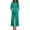 Green, variant on Laqbezok Women's Cotton Linen 2-Piece Set, Casual 3/4 Sleeve Button Down Shirt and Wide Leg Pants Outfit, Loose Fit Solid Color Summer Lounge Tracksuit with Pockets