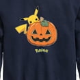 thumbnail image 3 of Pokémon - Pikachu Pumpkin - Youth Crewneck Fleece Sweatshirt, 3 of 5
